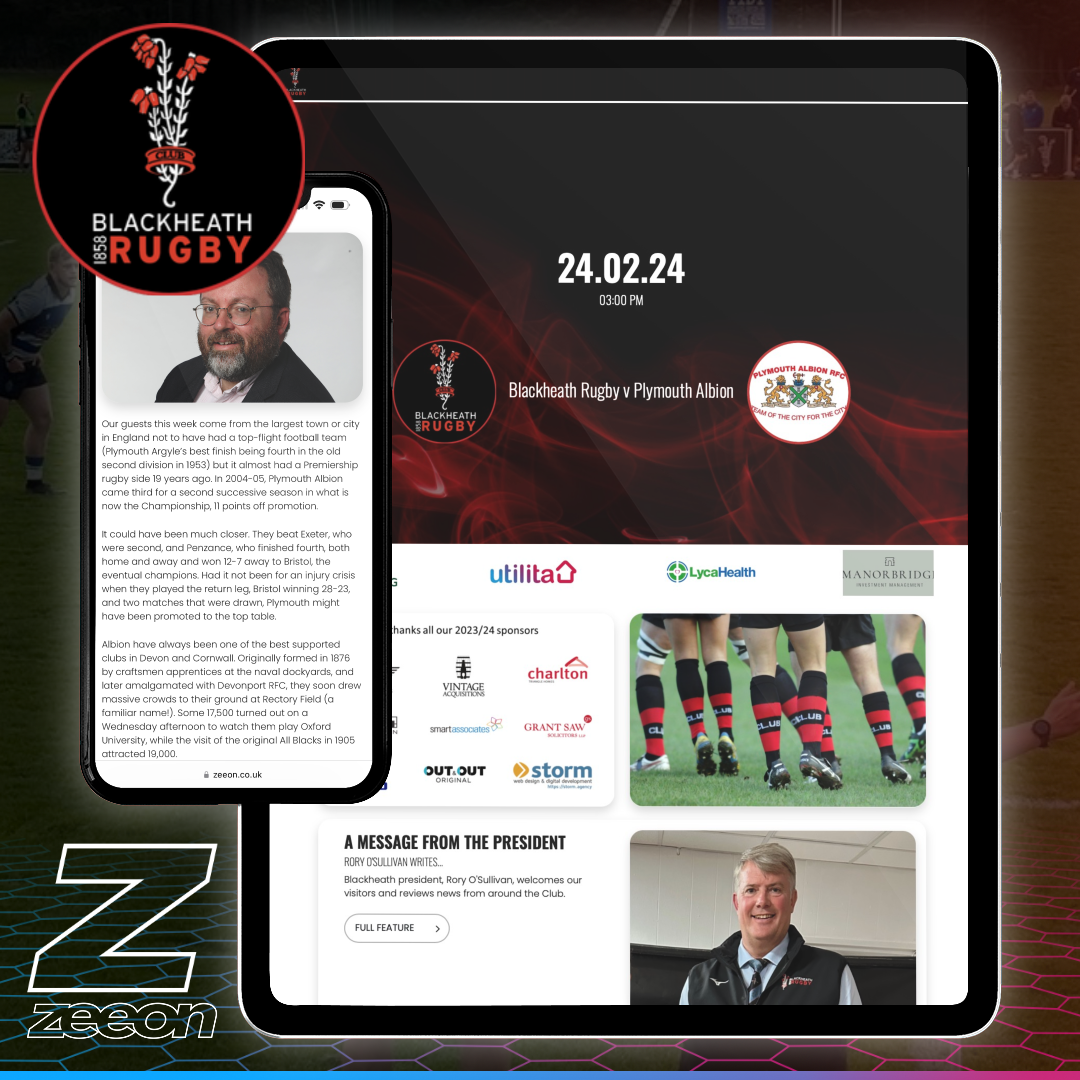 Programme: 24 Feb 24 - Club v Plymouth Albion - Blackheath Rugby